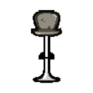 Bar stool illustration representing modern cafe or home furniture Stock Illustration