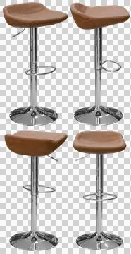 Bar stool isolated, modern kitchen and home bar furniture Illustrazione stock