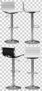 Bar stool isolated, modern kitchen and home bar furniture Stock Illustration