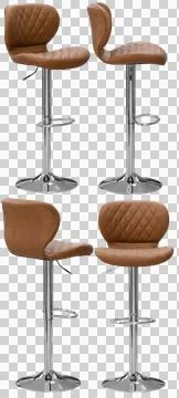 Bar stool isolated, modern kitchen and home bar furniture Stock Illustration