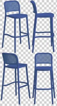 Bar stool isolated, modern kitchen and home bar furniture Stock Illustration