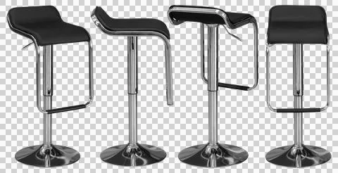 Bar stool isolated, modern kitchen and home bar furniture 스톡 사진