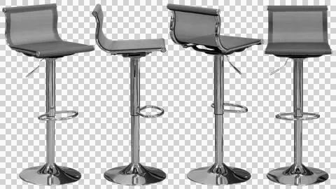 Bar stool isolated, modern kitchen and home bar furniture 스톡 사진