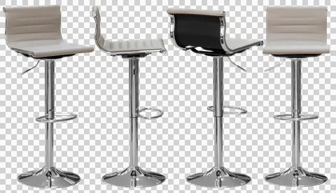 Bar stool isolated, modern kitchen and home bar furniture 스톡 사진