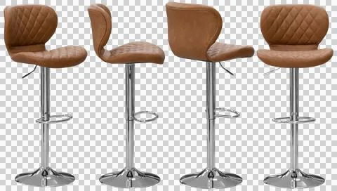 Bar stool isolated, modern kitchen and home bar furniture Stock Photos