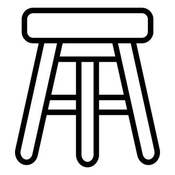 Bar Stool Vector Icon Design Illustration Stock Illustration