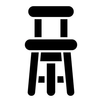 Bar Stool Vector Icon Design Illustration Stockillustratie