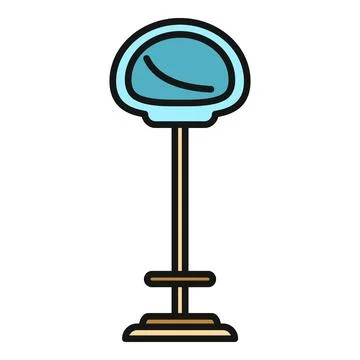Bar stool vector icon representing furniture and seating Stock Illustration