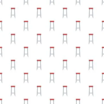 Bar stools forming a seamless repeat pattern background イラスト素材