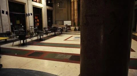 Bar suggestive in the town Stock Footage 63318443