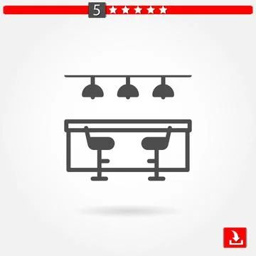 Bar vector icon Stock Illustration