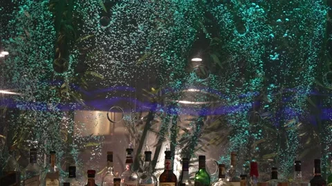Bar with Vertical Bubble Background Stock Footage 171338201