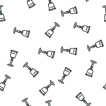 Bar wine glass vector seamless pattern Illustrazione stock