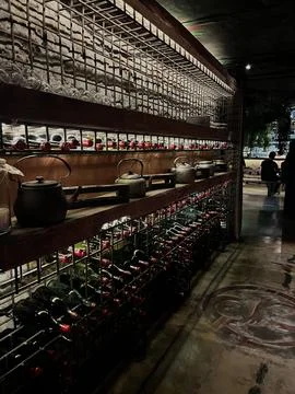 Bar with wine Stock Photos
