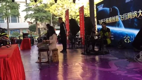 Барабанщик в Китае Video stock 146870893