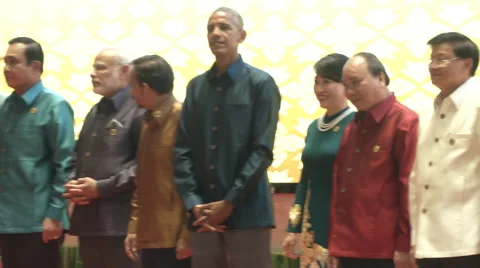 Barack Obama at Asean Summit Stock Footage