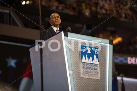 Barack Obama speech Stock Photos