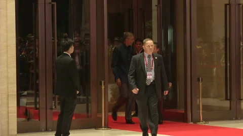 Barack Obama at Summit 스톡 동영상 67864753