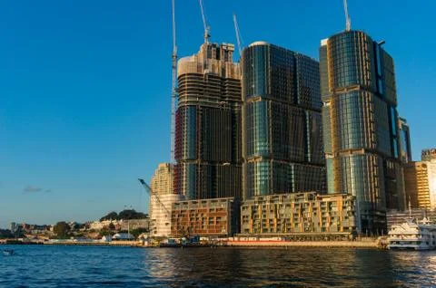 Barangaroo point cityscape Stock Photos