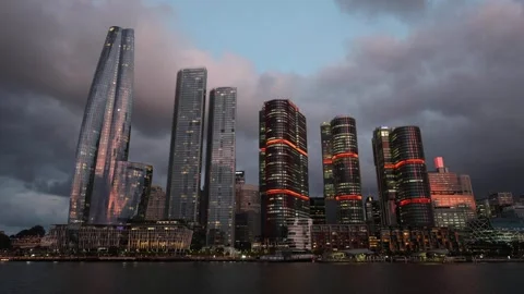 Barangaroo Skyline Stock Footage 295781461