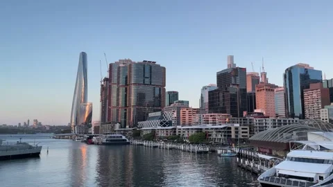 Barangaroo Waterfront Stock Footage 169733027