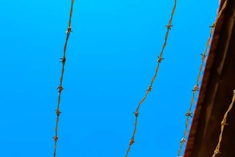 Barb wire Stock Photos