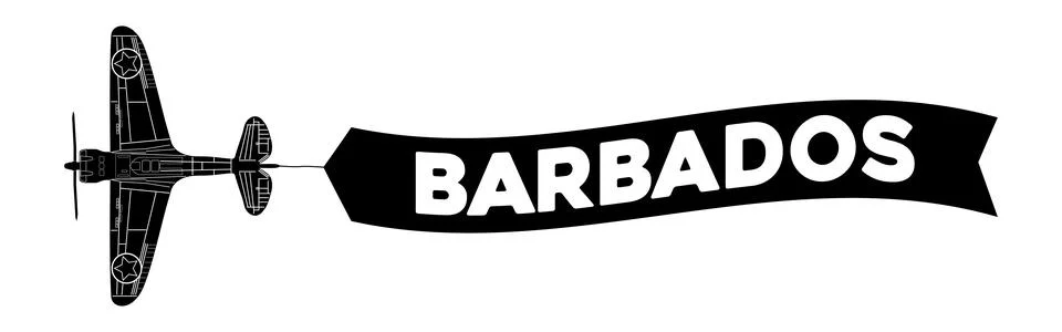 Barbados advertisement banner Stock Illustration