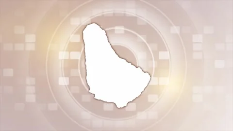 Barbados Animated Map Stock Footage 275595568