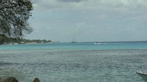 Barbados Beach Scene Stock Footage 108497920