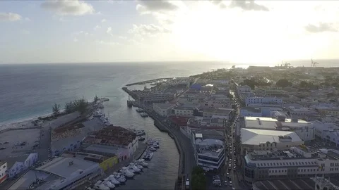 Barbados Capital in Caribbean Stock Footage 88580596