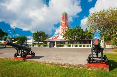 Barbados clock tower Foto stock