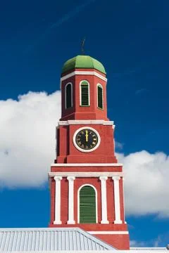 Barbados clock tower Foto stock