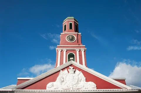 Barbados clock tower Stock Photos