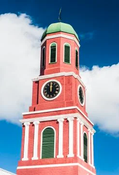Barbados clock tower Foto stock