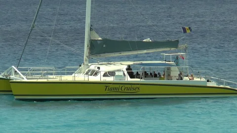Barbados  Cruise Catamaran Stock Footage 106574324