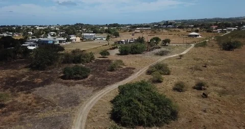 BARBADOS DIRT ROAD Stockbeeldmateriaal 128545963