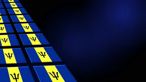 Barbados Flag Animated Background 3d Animation Stock Footage 228878452