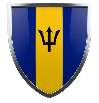 Barbados flag Stock Illustration