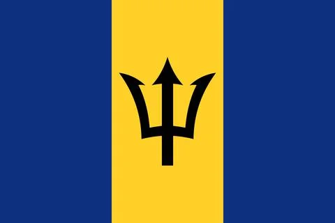 Barbados - flag Stock Illustration