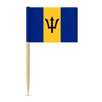 Barbados flag toothpick Stock Illustration