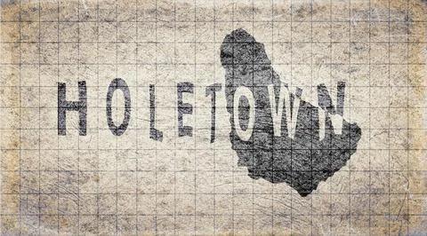 Barbados Holetown Typography Map Stock Illustration
