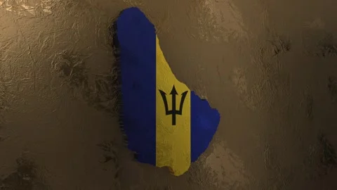 Barbados Map Stock Footage 277864324