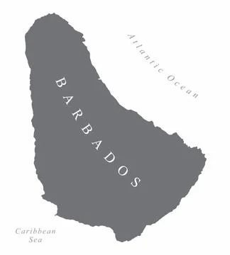Barbados region map Stock Illustration
