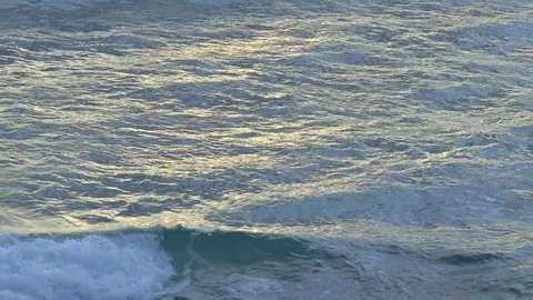 Barbados Sea Sunset reflections Stock Footage 106889438