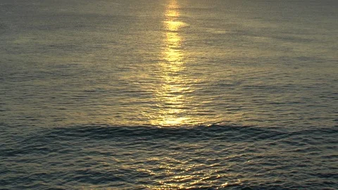 Barbados Sea Sunset reflections Stock Footage 106994124