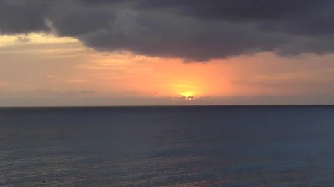 Barbados Setting Sun Time Lapse Stock Footage 110620171
