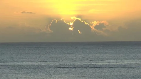 Barbados Setting Sun Time Lapse Stock Footage 111012659