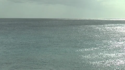 Barbados Shimmering Sea Stock Footage 107564234