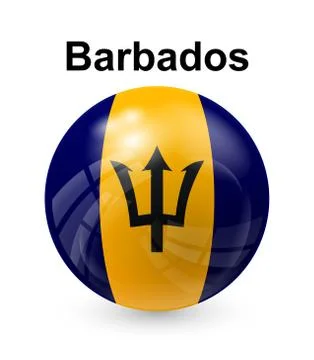 Barbados state flag Stock Illustration