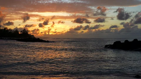 Barbados Sunrise Beach Stock Footage 343060073
